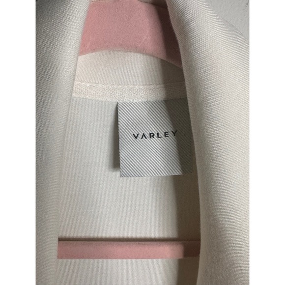 Varley Cream White Full Zip Tracksuit Jumpsuit Jogger Lounge Athleisure Large - Picture 6 of 11